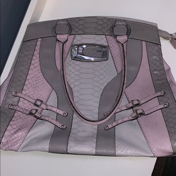 Guess Vintage Large Faux Leather Crocodile Handbag - Picture 12 of 12